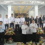 Disaksikan KPU Sulut, Tiga Paslon Gubernur Dan Wagub Cabut Nomor Urut