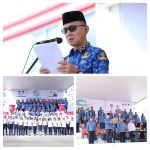 Pj Bupati Mitra Ronald Sorongan  bertindak sebagai inspektur upacara Dalam Peringatan Hari Perhubungan Nasional