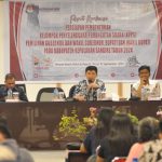 Mantapkan Tahapan Perekrutan KPPS, KPU Sangihe Gelar Rakor bersama PPK dan PPS