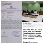 Kecewa Perawatan Dokter, Keluarga Sampelan Mumu Gugat Hukum, RSUD ODSK Kuasakan Noci Karamoy Ketua Tim Pengacara