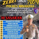 Mulai Besok,di Lakukan Operasi Zebra Samrat 2024 diMinahasa 