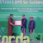 IPS Kategori Baik Tahun 2024, Pemkot Kotamobagu Terima Penghargaan dari BPS