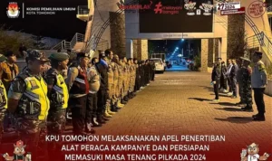 KPU Tomohon Gelar Apel Penertiban Alat Peraga Kampanye, Memasuki Masa Tenang Pilkada 2024