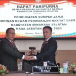 Stefanus Lumowa Dilantik jadi Pimpinan DPRD Minsel Periode 2024-2029