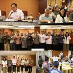 Sekda Watania Dampingi Bupati Noudy Hadiri Rakor Lintas Sektor Bahas RTRW