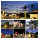 Jelang Natal dan Tahun baru, Desa Buku Tengah Dihiasi Ornamen Lampu Natal