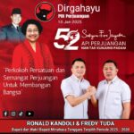 HUT PDI Perjuangan, Menang Telak Kandoli – Tuda di Kabupaten Minahasa Tenggara Jadi Kado Terindah