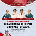 Dilantiknya Bupati Mitra Ronald Kandoli Dan Wakil Bupati Fredy Tuda, Pemerintah Desa Molompar Timur Mengucapkan Selamat