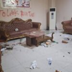 Demo Aliansi Mahasiswa, Rusak Fasilitas Kantor DPRD Sulut