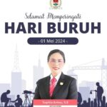 Selamat Hari Buruh Internasional, Antou Sebut Buruh Adalah Tulang Punggung Ekonomi dan Fondasi Kemajuan Daerah