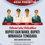 Jajaran Pemerintah Desa Poniki Ucapkan Selamat Atas Dilantiknya RK-FT di Istana Presiden