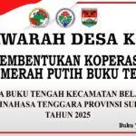 Koperasi Desa Merah Putih Terbentuk di Buku Tengah Kecamatan Belang