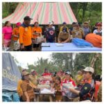 Pemerintah Kabupaten Minahasa Tenggara Peduli Bencana, BPBD Serahkan Bantuan Kepada Korban Bencana Alam Di Desa Lowatag