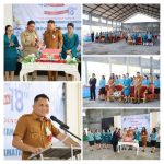 Bupati Dan Wakil Bupati Didamping Ketua Dan Sekretaris TP PKK Minahasa Tenggara Hadiri Ibadah Syukur HUT Ke – 40 Desa Betelen Kecamatan Tombatu