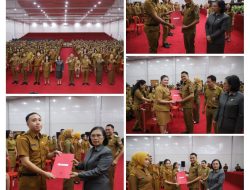 Bupati Ronald Kandoli Serahkan SK kepada 350 CPNS 
