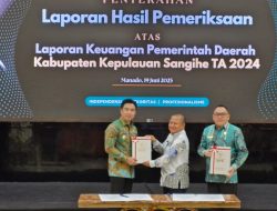 Pemkab Sangihe Raih Opini WTP ke-11 Kali Berturut-turut dari BPK