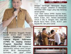Bupati Ronald Kandoli Buka Kelas Perdana CPMI Ke Jepang