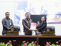 Wabup Fredi Tuda Hadiri Paripurna Bahas Ranperda APBD 2024