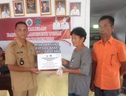 PemDes Gangga Satu Salurkan BLT DanDes Tahap I Kepada 16 KPM