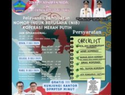 Minahasa Utara Gratiskan Pembuatan NIB Koperasi Merah Putih, Catat Jadwal Lengkapnya!