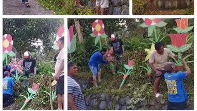 Pintu Masuk Kota Tomohon Dipercantik Jelang TIFF 2025