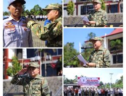 Ronald Kandoli Pimpin Apel Kesiapan Pengamanan Pengucapan Syukur 2025 di Kabupaten Minahasa Tenggara 