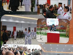 Bupati Minahasa Robby Mengukuhkan Paskibraka, Dalam Persiapan Peringatan HUT ke-80 Kemerdekaan RI 