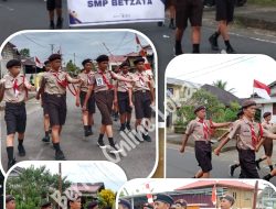 Pringati Hari Pramuka ke – 64, SMP Betzata Leilem Tampil Memukau Dengan Atraksi