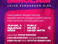 Jumat, 1 Agustus, Simulasi Jalur Kendaraan Hias Persiapan TIFF 2025