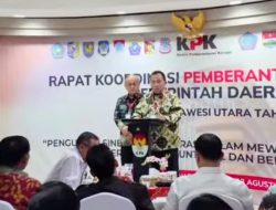 Bupati Minahasa Turut Hadir Rakor Pemberantasan Korupsi Pemda Wilayah Sulut