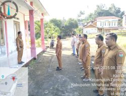 Pemerintah Desa Kali Oki Sukses Gelar Apel Kerja Perdana Tahun 2025