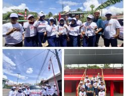 Semarakkan Pawai Pembangunan HUT RI ke-80, Pemerintah Desa Tababo Turut Berpartisipasi 