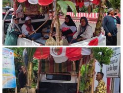 Pemerintah Desa Buku Tenggara Kecamatan Belang Ikut Ramaikan Pawai Pembangunan