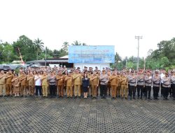 Bupati Mitra Ronald Kandoli Irup Upacara Bulanan Polres Mitra
