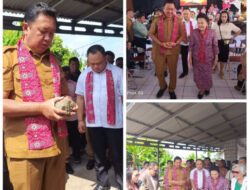 Wakili Ronald Kandoli,Fredy Tuda Hadiri Ibadah Peletakan Batu Pertama Renovasi Gedung GPdi Mesias Molompar