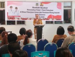 Fokus pada Kualitas Infrastruktur: Dinas PUPR Pacu Semangat Kerja dengan Ibadah Syukur