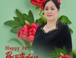 Jajaran Pemerintah Desa Ponosakan Indah Ucapkan Selamat HUT Sekretaris Ketua TP-PKK Mitra Ny Sandra Tuda Kindangen 