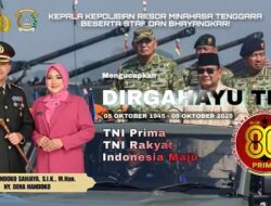 Kapolres Mitra AKBP Handoko Sanjaya Bersama Seluruh Staf Dan Bhayangkari Mengucapkan, Dirgahayu TNI Ke 80 
