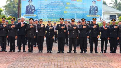 Pringati Hari Kesaktian Pancasila, Polres Tomohon Gelar Upacara Penghormatan dan Penghargaan atas Pancasila 