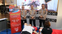 Hari Jadi ke – 74 Humas Polri di Polda Sulut Gelar Bakti Donor Darah