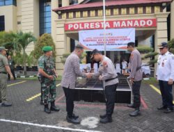 Sukseskan Porprov XII Sulut, Wawali Sualang Hadiri Apel Kesiapan Pengamanan di Polresta Manado