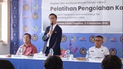 LPKA Tomohon Kolaborasi PGE Lahendong dan Elmonts Coffee Bekali Anak Binaan Keterampilan Kopi