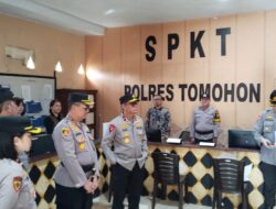 Wakapolda Sulut, Lakukan Kunker Sekaligus Pantau Kinerja Personil Polres Tomohon 