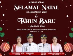 Pemerintah Desa Buku Tengah Kecamatan Belang Sampaikan Ucapan Selamat Natal 2025 dan Tahun Baru 2026
