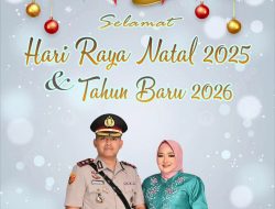Kapolres Minahasa Tenggara Handoko Sanjaya Ucapkan Selamat Natal dan Tahun Baru kepada Masyarakat       