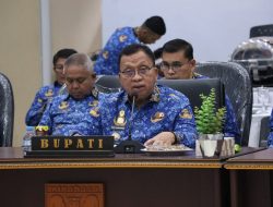 Bupati Minahasa Robby Dondokambey Pimpin Rapat Forkopimda 
