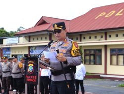 Kapolres Kholis Pimpin Upacara Sertijab Wakapolres, Kasat Lantas, dan Kasi Propam