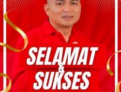 Arter Runturambi Ucapkan Selamat kepada Ketua DPC PDI Perjuangan Minahasa Tenggara 
