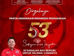 Ucapkan HUT PDI Perjuangan ke-53, Arter Sebut Kami Akan Terus Berjuang Untuk Kepentingan Rakyat