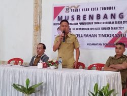 Kelurahan Tinoor Satu Gelar Musrenbang, Bahas 10 Program Prioritas